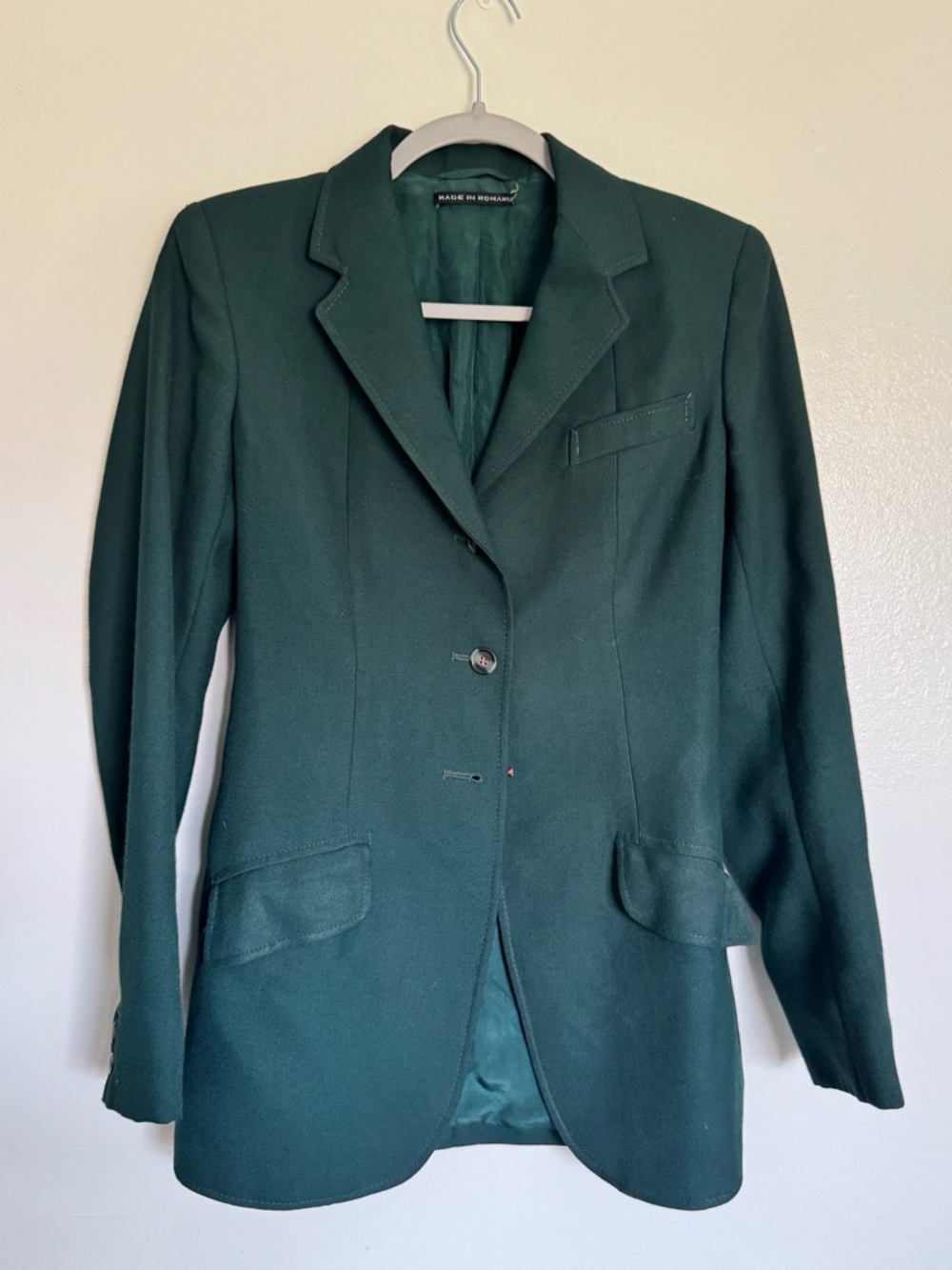 Classic Dark Green Women's Blazer - Made in England
